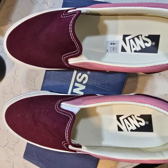 Vans Premium BMX Slip-on Reissue 98 LX Skate Shoes Maroon VN000CSE5T2 US 10 NEW - Picture 6 of 12